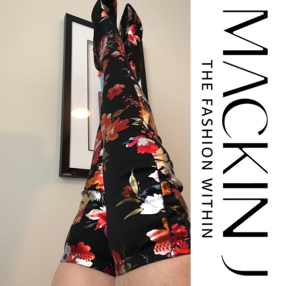 3/$30 Mackin J Over the Knee Floral Boots - Picture 6 of 9